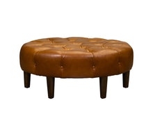 9070-CT MARCOUX CIRCULAR, TUFTED OTTOMAN