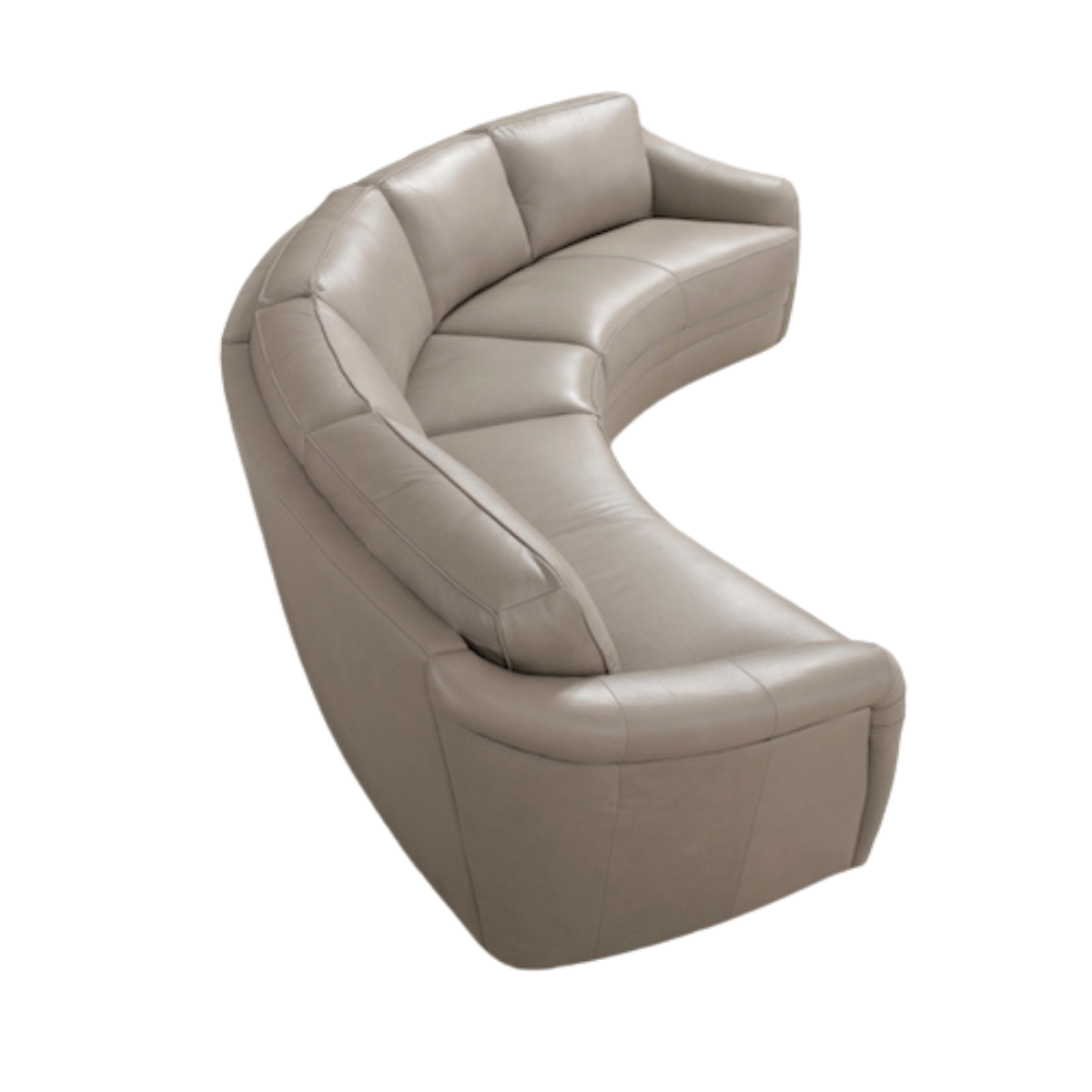Leah 3S+2S Capri Leather - Pewter - Infinity Furniture