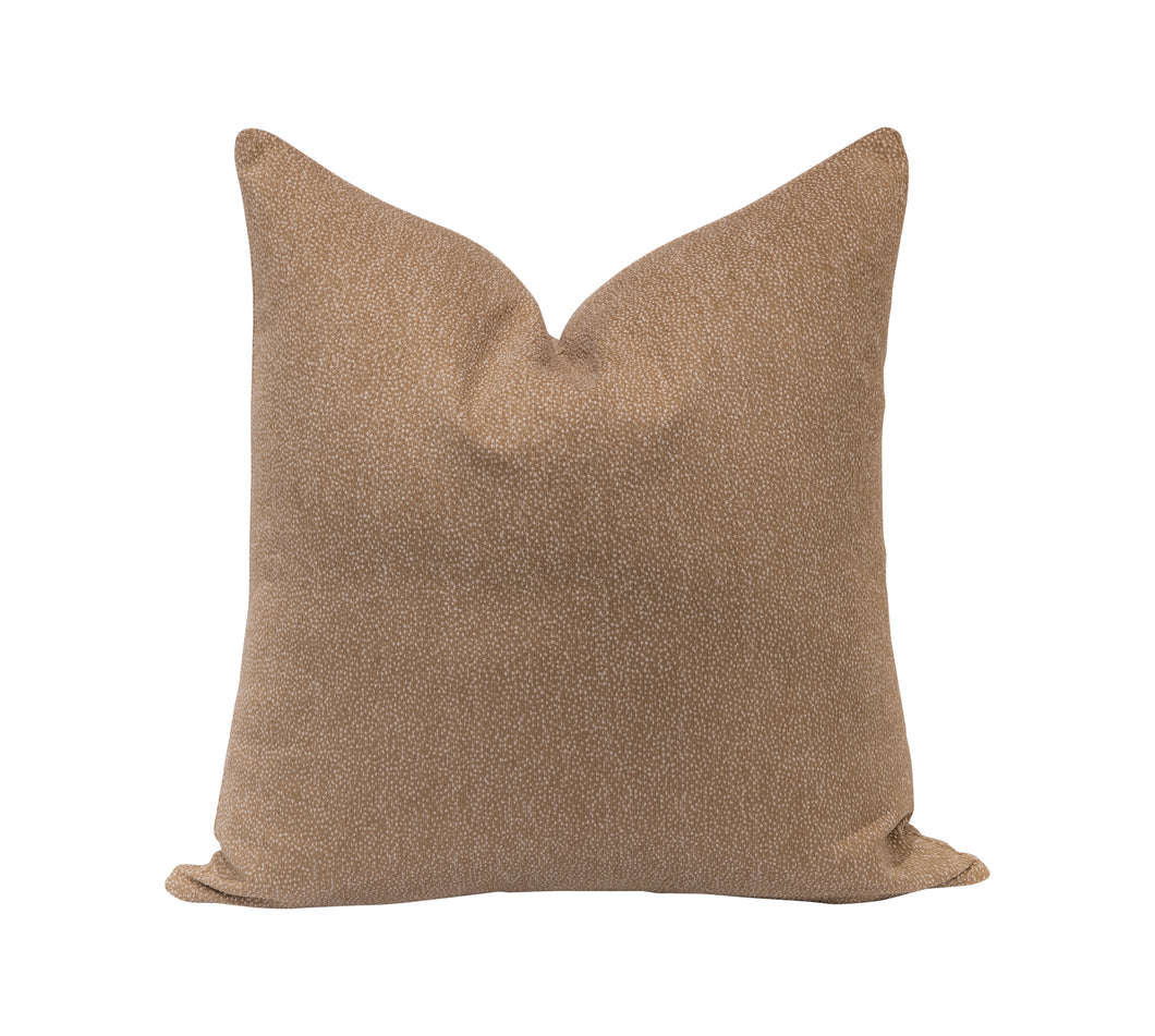 YOU'VE BEEN SPOTTED CAMEL PILLOW