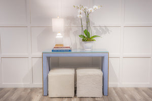 Shown here with our Butler Console in Farmhouse Silo